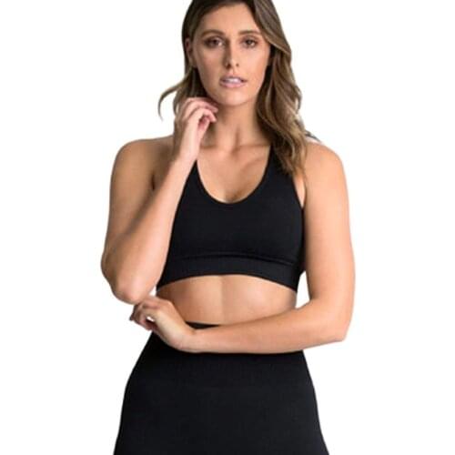 2021 Yoga Thread Sport Bras Women One-Piece Seamless Lingerie Breathable Underwear Vest Brassiere Fitness Bra Wire Free Padded