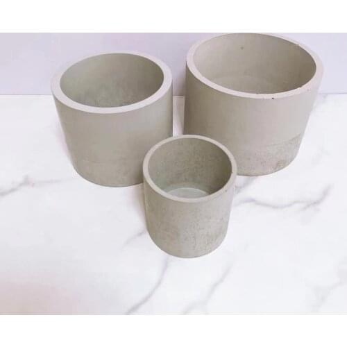 Big Round Flower Pot Mold Concrete Cement Molds for Tray Cement Garden terazzo pot molds Round cement mold silicone planter