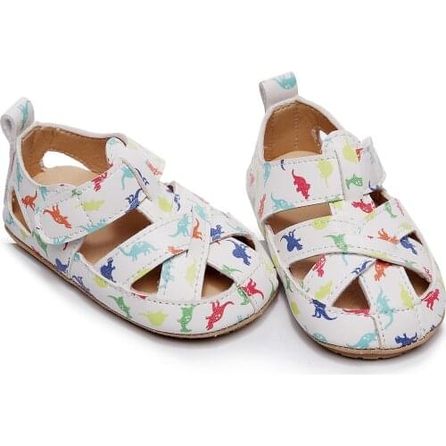 Summer Baby Girls Sandals Baby Cute Soft-soled Sandals For Toddlers Color White Cloud Sandals Cute Solid Color Soft Shoes