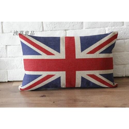 Linen England Flag red Pillow cover, the Union Jack cushion cover, home decorative pillow cover