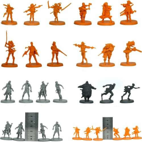 TRPG miniatures board game zombicide genuine bulks 12 survivors Amy Doug Elle Josh Lili Lou Odin zombies monster figure models