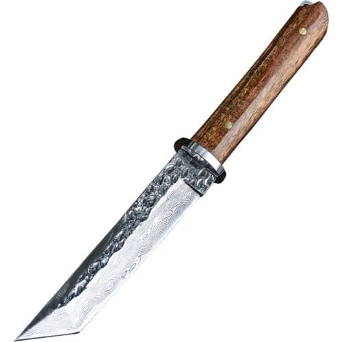 WIND Self-defense knife, outdoor survival tactical knife, camping knife, high sharp hunting knife, Damascus army knife
