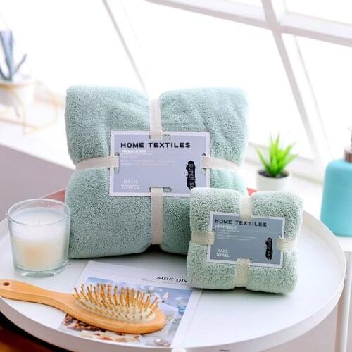 Solid Color Towel Set Thick Soft Absorbent Family Bathroom Hotel Face Wash Hand Towels Adult Children Toallas Toalhas De Banho