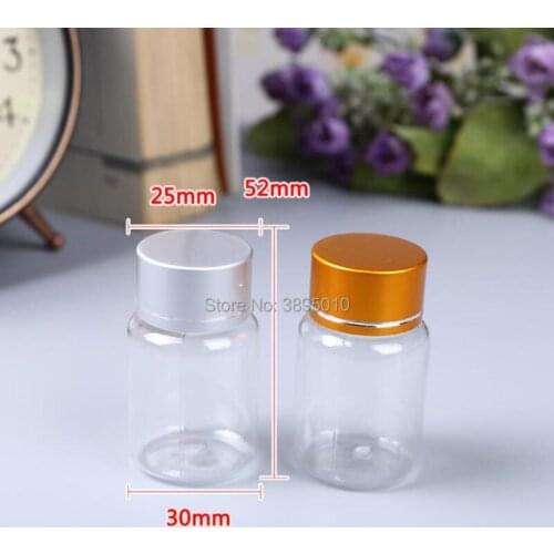 Empty Plastic Medicine Capsule Bottle,Tablets Storage Container,Medical Liquid Refillable Bottle,Pills Package F541