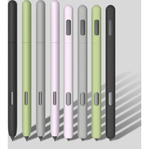 For Samsung Galaxy Tab S6 Lite P610 P615 Tab S7 Tablet S6Lite Pencil Case Cover S Pen Bag Non-slip Protection Silicone Sleeve
