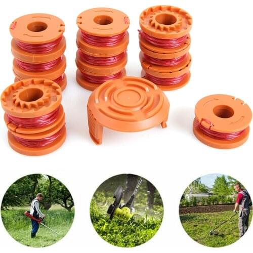 Lawn Mower Replacement Kits 10ft Grass Edger Line Spool Trimmer Cap Cover Compatible with WORX WG150 WG151 WG151.5 New