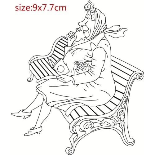 Old Man Metal Cutting Dies And Stamps Dies For Scrapbooking Album Embossing New Dies For