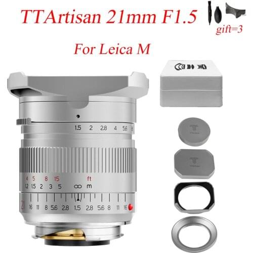 TTArtisan 21mm F1.5 Camera Lente Full Fame Manual Focus Lens For Leica M Mount Camera Leica M-M M240 M3 M6 M7 M8 M9 M9p M10