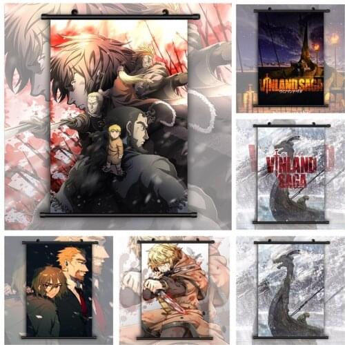 WTQ Vinland Saga Anime Manga HD Print Retro Poster Canvas Painting Anime Posters Wall Decor Posters Wall Art Picture Home Decor