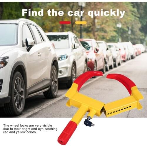 Safe Heavy Duty Car Wheel Lock Clamp Boot Tire Claw Trailer Car Truck ATV RV Golf Carts Automotive Boat Trailers Anti Theft Lock