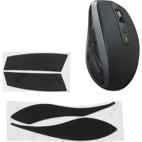 1 Set Black Mouse Feet Mouse Skates Side Stickers Sweat Resistant Pads Anti-slip Tape For logitech MX Anywhere 2S Mouse C26