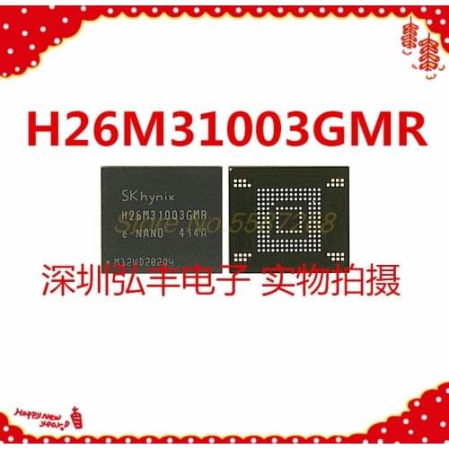 1pcs/lot H26M31003GMR BGA153 hard ball emmc 4GB mobile phone IC chips store character U disk