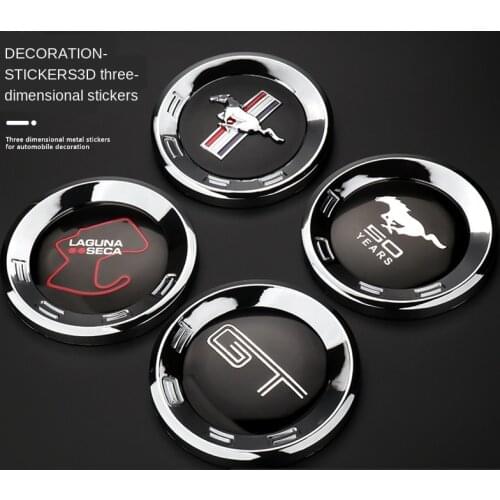 3D car decor Horse Style Car ABS Rear Back Emblem Badge Sticker 50 Years Shelby GT500 Roush Laguna Seca for Ford Mustang 2010 Up