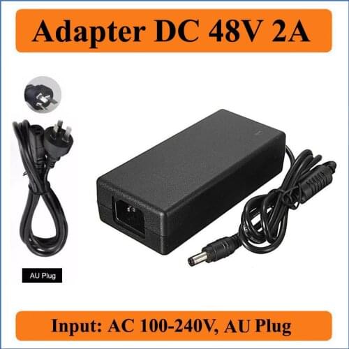 48V 2A AU Plug AC DC Adapter Lowest Price AC100V-240V Converter to DC 48V 2A 96W LED Power Supply Charger for LED Strips Light