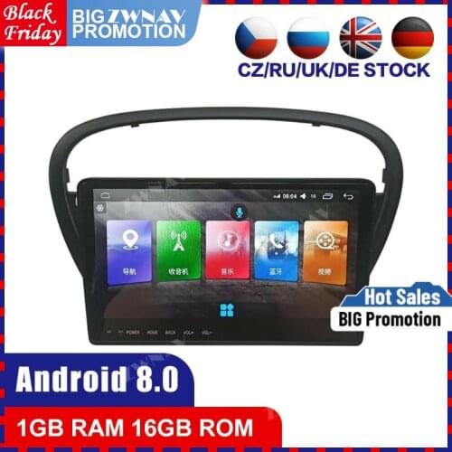 Touch screen Android 8.0 Car multimedia Player For Peugeot 607 2002-2008 gps navi Auto stereo Wifi radio tape recorder Head unit