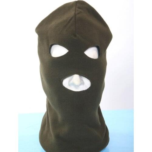 Balaclava mephisto fleece snow mountain hiking green black camouflage