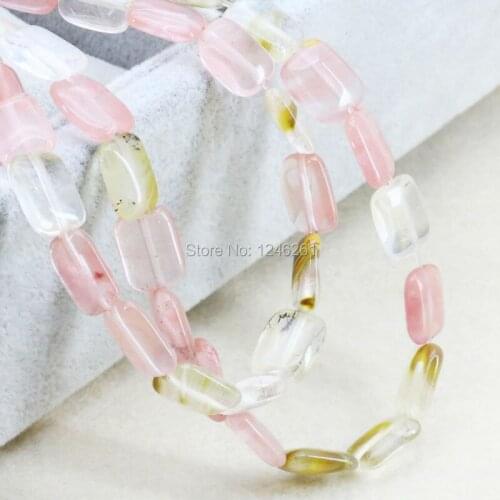 Fashion Accessories Pink Watermelon Tourmaline Beads 15inch DIY beads Fashion Jewelry making Accessory Parts Wholesale 10*14mm