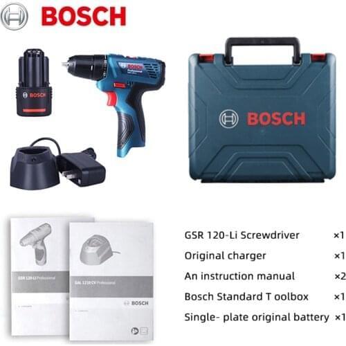Bosch GSR 120-Li 12V Electric Screwdriver Lithium Electric Drill Screwdriver Speed Regulating Forward And Reverse Hand Drill