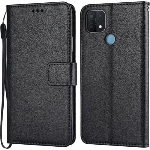 Flip Leather Case for OPPO A15S Case Classic Wallet Phone Case for OPPO A15S Funda on A15S Back Cover Soft Coque