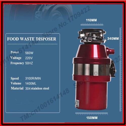 Kitchen garbage disposal processor incenerator