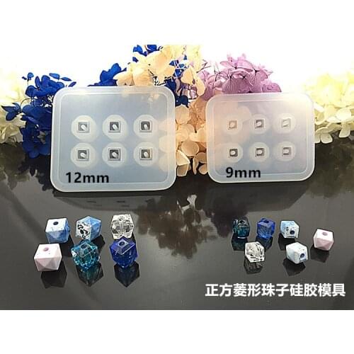 Square diamond Shape Silicone Pendant Mold Making Mould Jewelry Tool