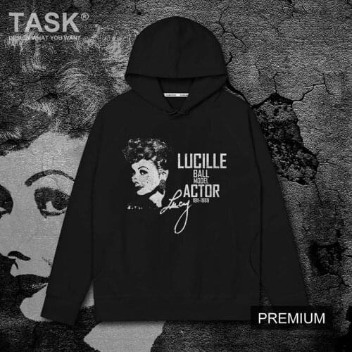 Celebrity Lucile Ball United States actor Producer comedy TV series queen casual cotton mens long sleeve hooded sweater fashion