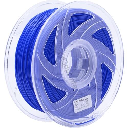QIDI TECH High Quality 3D Printer Filaments PLA 1.75mm blue colour 1kg