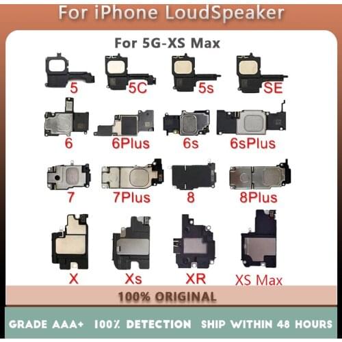 OEM Bottom Speaker For iPhone 6 6s 7 8 Plus X XR XS Max 5S SE 5C 6G 7G 8G LoudSpeaker Phone Loud Sound Buzzer Ringer Flex Cable