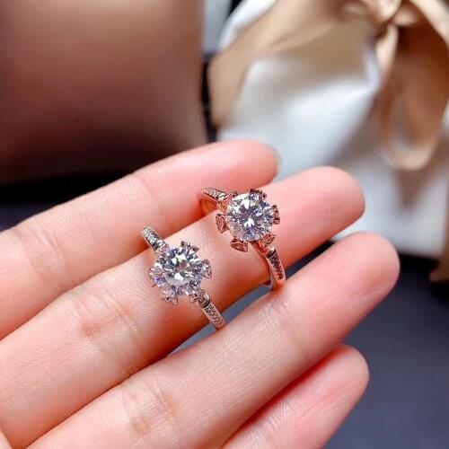 2020 new crackling moissanite ring for women jewelry engagement ring for wedding 925 silver ring birthday gift