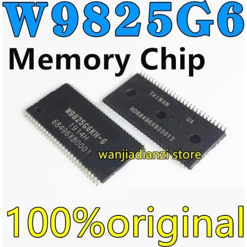 New and original W9825G6KH-6 TSOP54 W9825G6JH-6 256Mbit RAM Memory SDRAM memory chip IC, IC chip, SMD integrated circuits