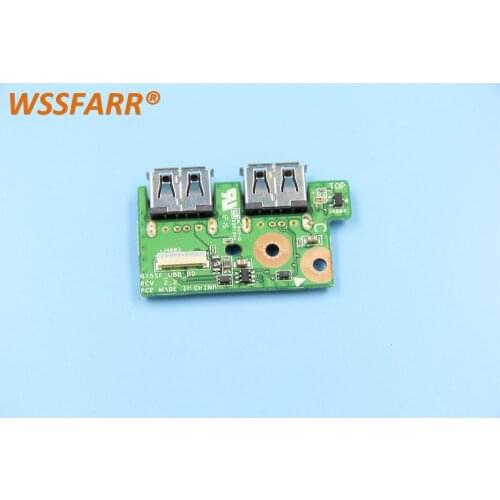 Original FOR ASUS N75 N75SF Dual USB Socket Board 90R-N69US1001U 100% tested ok