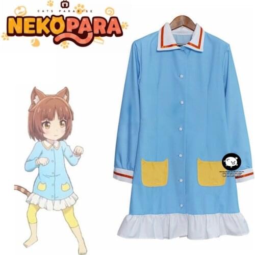 NEKOPARA OVA Azuki Pajamas Sleepwear Nightclothes Dress Outfit Anime Cosplay Costumes