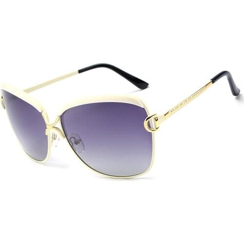 Polarized Women Sunglasses Vintage Retro Sun Glasses for Female Driving Brand Designer Metal Frames Anti-glare Woman Glasses
