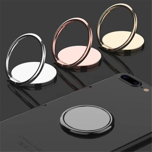 Luxury metal Mobile Phone Socket Holder Universal 360 Degree Rotation Finger Ring Holder Stand Magnetic Phone Ring Car Mount