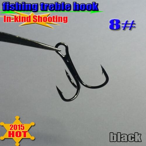 Treble Fishing Hooks Barble Hook Round Bend High Quality 8# 500pcs 1$ off one more purchase high-carbon steel
