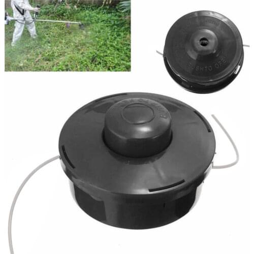 Universal Nylon Line Brush Cutter Head Garden Lawn Mower Bump Grass Brush Trimmer Head Repalcement Tools Black