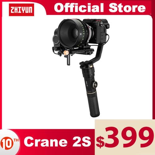 ZHIYUN Official Crane 2S/COMBO/PRO 3-Axis Handheld Gimbal Camera Stabilizer for All DSLR Canon BMPCC Sony Panasonic Cameras