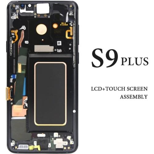 6.2'' For Samsung S9 Plus LCD with Frame Black Blue Purple AMOLED G965 G965F Digitizer Assembly Display Screen Touch Assembly