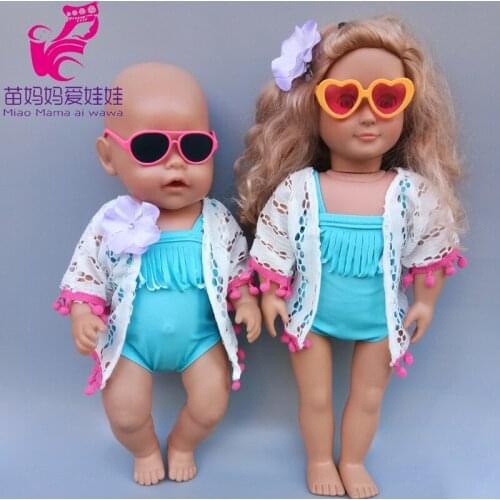 18-inch summer swimsuit suit suitable for 43cm baby doll one-piece suit doll accessories