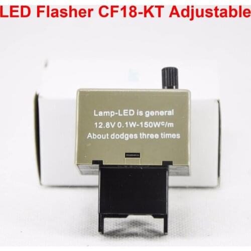 2PCS CF18-KT LED Flasher 8 Pin Adjustable Relay Module Fix Auto Turn Signal Error Flashing Blinker 81980-50030 06650-4650 150W