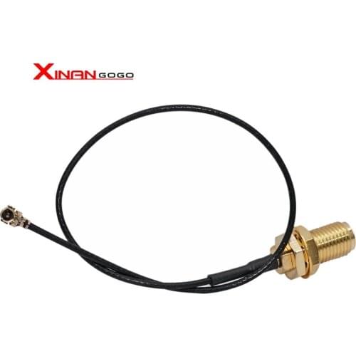 5PCS 17CM Extension cable RP SMA female (male pin) bulkhead to Ufl./IPX connector pigtail cable 1.13