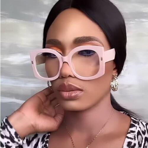 Acetate Square Glasses Frame Modern Design Optics Degree Glasses Frame Anti-blue Lens Eyewear Women Fashion Decorative Glasses