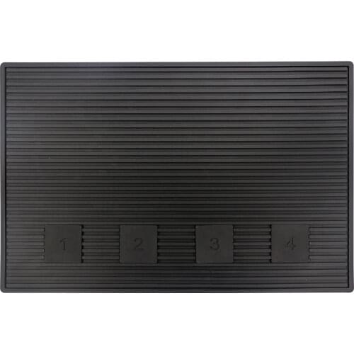 Barber Accessories PU Durable Magnetic Anti-slip Mat Hairdresser Tool Pad Display Pad Push-shear Scissors Comb Mat Barber Tools