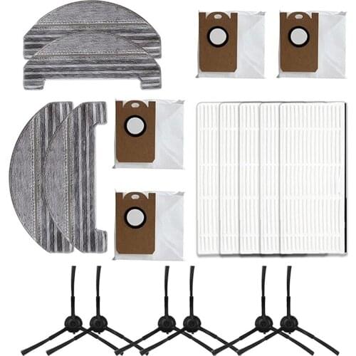 EAS-24 Pcs Cleaning Cloth Side Brushes for Proscenic M8 Pro Vacuum Cleaner Household Cleaning Tools Accessories