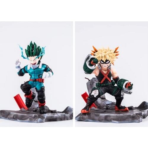 Anime My Hero Academia Boku no Hero Akademia Izuku Midoriya/Katsuki Bakugou PVC Action Figure Stand Model Toys gift