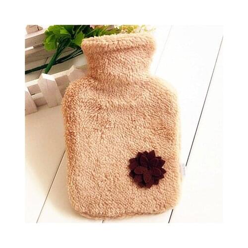 Free shipping flannel water filling hot water bag hot water bottle hand warming