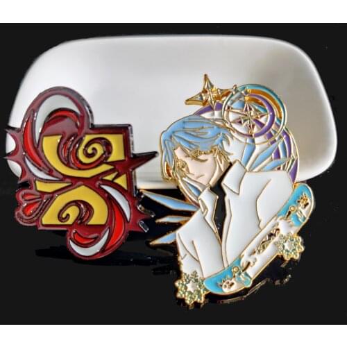 Anime SK∞ Langa Haseg Brooch Pins SK8 the Infinity Reki S Creativity Enamel Brooch Bag Lapel Pin Jewelry For Friends Gift