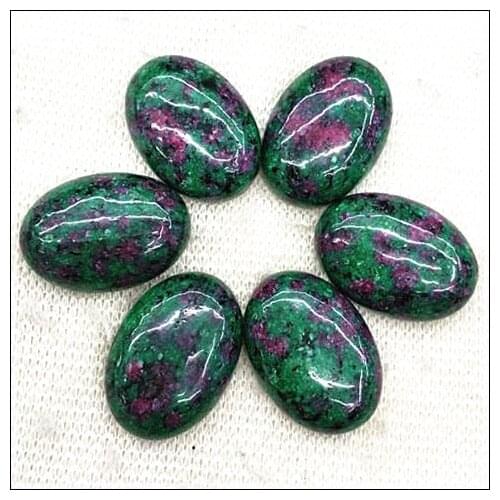 5pcs green pot stone cabochons beads cabs no hole natural gem stone bead loose beads size 18x25mm no hole top fashion diyfitting