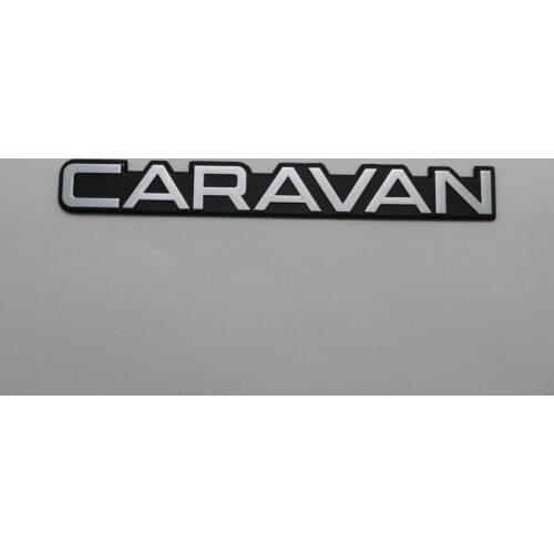 Caravan Emblem Car Sticker 3D Letter Black Silver Rear Trunk Logo Nameplate Decal For Dodge Grand