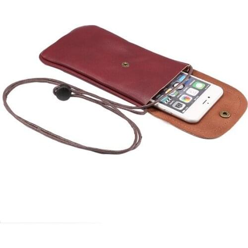 PU Leather Shoulder Belt Phone Bags Pouch Case For VIVO IQOO S1 V15 V9 Y83 Pro Z3X Y17 Y5 X27 Y91 Y93 Y95 Y97 Y89 Y81 Z10 NEX S
